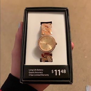 Rose gold watch